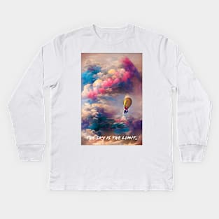 The Sky Is The Limit Kids Long Sleeve T-Shirt